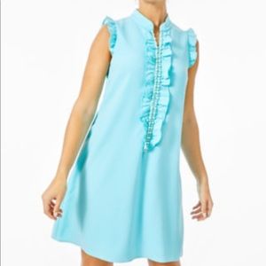Lilly Pulitzer Adalee Shift Dress Blue Ibiza sz. 2